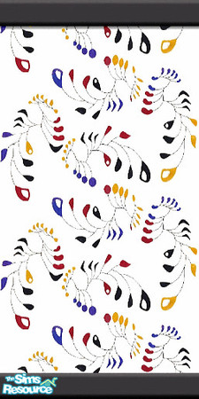 Sims 2 — Mobility by Lorah — Red, blue, yellow and black in a retro design. $6