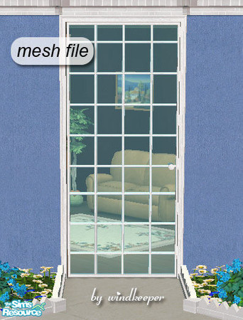 Sims 2 — Lafenetre full size door diagonal by Windkeeper — Diagonal version of "Lafenetre full size door".