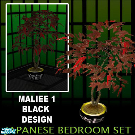 Sims 2 — Japanese plant two by maliee1 — Japanese collection Black Design by maliee 1 