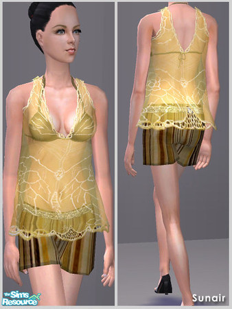 Sims 2 — Sunair Fashion T060 (yellow) by Sunair — Recolor of Sunair Fashion T060 (yellow).