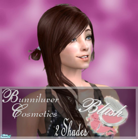 Sims 2 — Blush Set 001 by Bunniluver — 2 shades of natural blush. Accents your forehead, chin, cheaks, and the tip of the