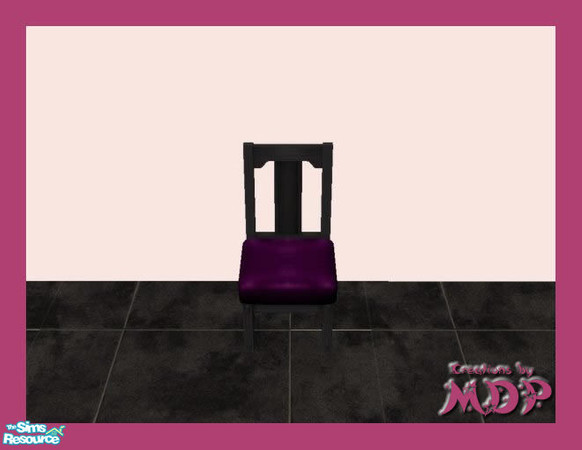 Sims 2 — MDP Plum Mission Dinning Chairs by MelandStv — There are 10 colourful upholsteries in this set. Part of my