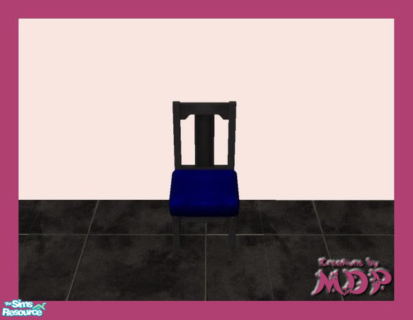Sims 2 — MDP Navy Mission Dinning Chairs by MelandStv — There are 10 colourful upholsteries in this set. Part of my
