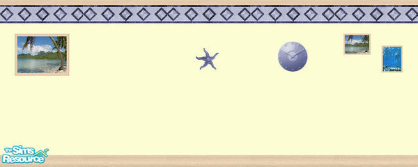 Sims 2 — Seaside Bathroom by clare030182 — A bathroom to make your sim feel like they're back at the seaside! Use the