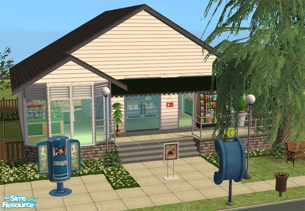 Sims 2 — Pleasentview Stores by Donnha — A small gorcery shop, which includes a bakery and a wide selection of magazines.