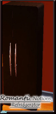 Sims 2 — Romantic Frigidaire by TearsRain — Frigidaire Recolored brown using Boogie woogies Texture for this weeks