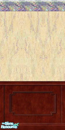 Sims 2 — cb's Butterfly-dk qrt by oldmember_carebear71 — A subtle wallpaper embellished with a carefree butterfly, and