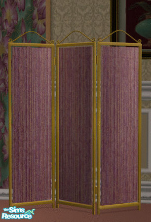 Sims 2 — Pink Peacock Bedroom Screen by lisa9999 — Pink textured fabric screen.
