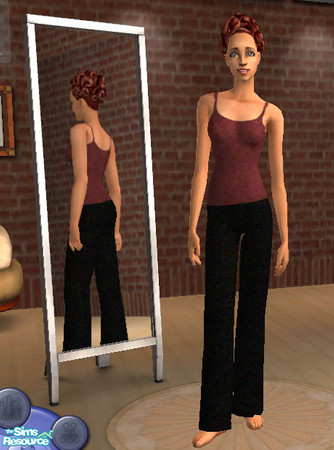 Sims 2 — Black & Burgandy Pjs by sa72tigger — go to this link which is sleep page 11 and the mesh is the second one.