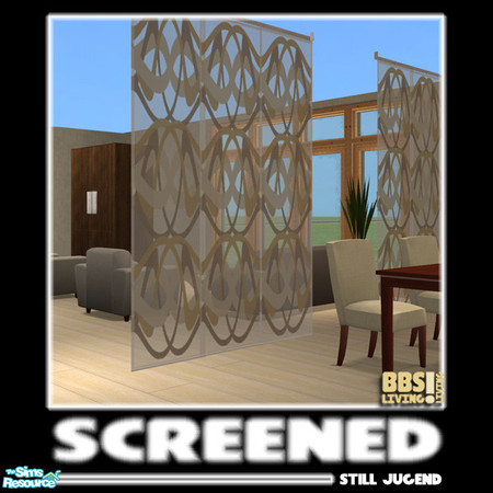 Sims 2 — Screened; Still Jugend by BetterbeSim — Multi-purpose sheer screens. The ultimate way to divide a large space