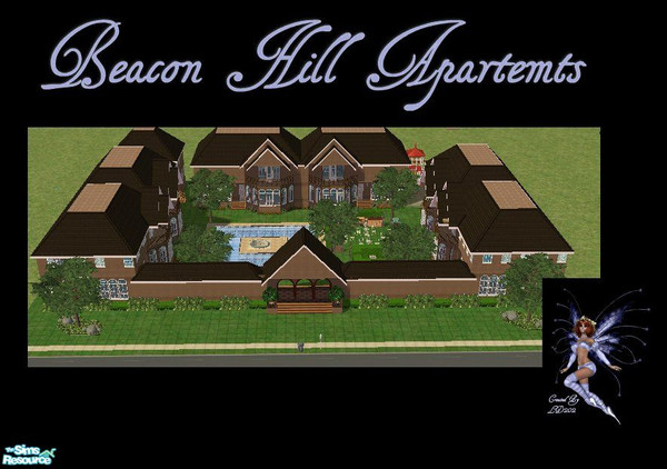 Sims 2 — Beacon Hill Apartments by LD202 — Beacon Hill Apartments have 6 units Formal living room and family room and