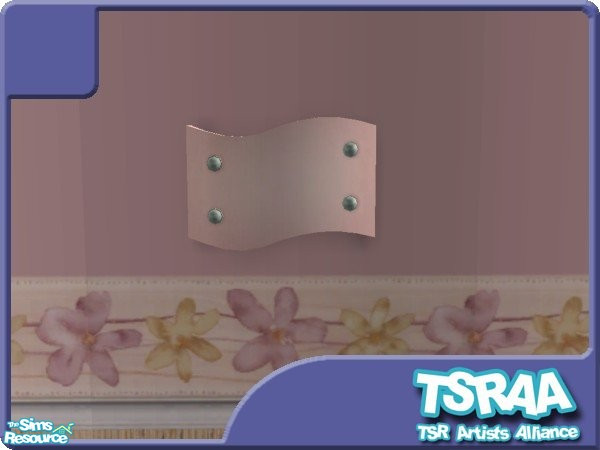 Sims 2 — Pink Sand Daisies Wall Light by jeni — A more dusty pink coloured wall light! *TSRAA*