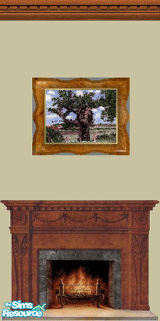 Sims 2 — formal fireplace wall by oldmember_topmodele — made by topmodele @ tsr 