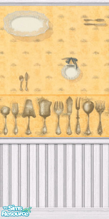 Sims 2 —  by PiaNouka — Kitchen wallpaper by PiaNouka