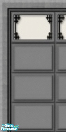 Sims 2 — grey garage door right part by oldmember_topmodele — -garage door -1 wall -1 floor -2 stepping stone made by