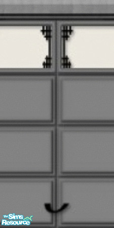 Sims 2 — grey garage door center part by oldmember_topmodele — -garage door -1 wall -1 floor -2 stepping stone made by