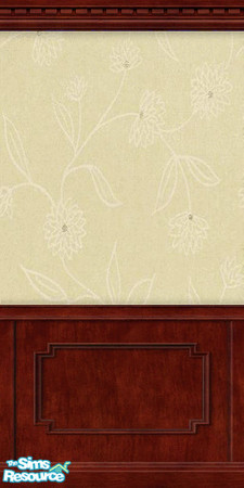 Sims 2 — Beige Fleur 5 by Cailca — A flowery wall set in beige. More colours to follow. Designed by Cailca