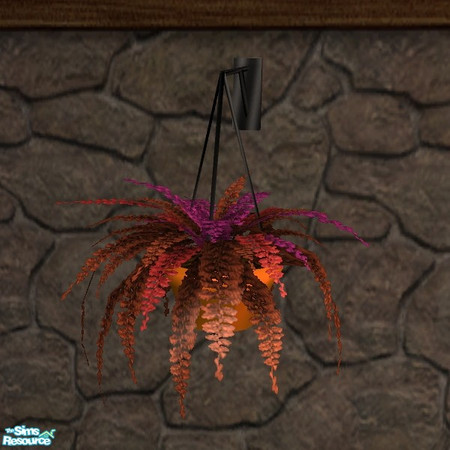 Sims 2 — Fire Fern Red [Recolor] by Dr Pixel — Recolor for the Fire Fern