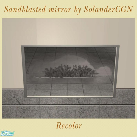 Sims 2 — Sandblasted mirror - Ocean by SolanderCGN — Ocean recolor for the sandblasted mirror.