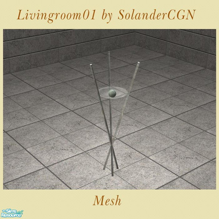 Sims 2 — Livingroom01 - Fountain by SolanderCGN — Fountain as part of my first livingroom set. To be found ingame in the