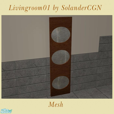 Sims 2 — Livingroom01 - Wall deco by SolanderCGN — Wall deco as part of my first living room set. To be found ingame in