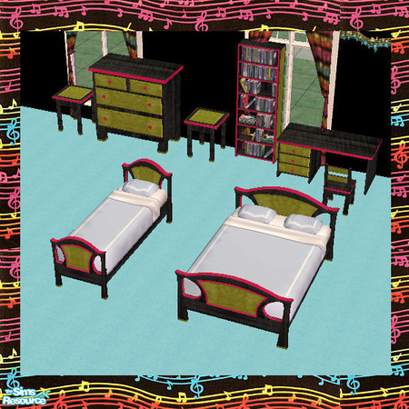 Sims 2 — Musically Inclined Furniture by auracyan — Unless you have Windkeeper's Soma bedroom set, this will only show up