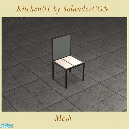 Sims 2 — Kitchen01 by SolanderCGN - Chair by SolanderCGN — Dining chair as part of my first kitchen set.