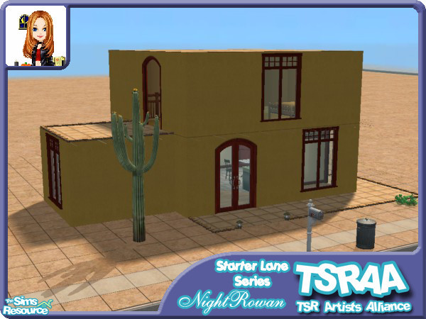 Sims 2 — 7 Starter Lane by NightRowan — A nice little hacienda situated on a 2x2 lot. Contains personal custom content