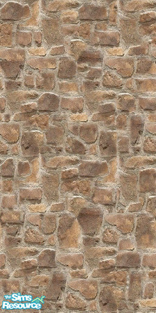 Sims 2 — Muted Tones Wall by Shakeshaft — A wall of muted tone stones. ** TSRAA Member **