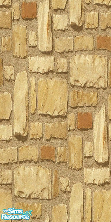 Sims 2 — Natural Stone Wall by Shakeshaft — Rough natural stone wall. ** TSRAA Member **