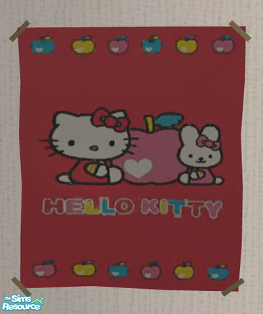 Sims 2 — Hello Kitty Poster 02 by ShortyBoo — A Hello Kitty poster. Recolor of the "Civic Idol" poster.