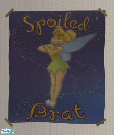 Sims 2 — Tinkerbell Poster by ShortyBoo — A Tinkerbell poster. Recolor of the "Civic Idol" poster.
