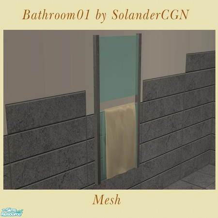 Sims 2 — Bathroom01 by SolanderCGN - Towelrack by SolanderCGN — Towelreck as part of my first bathroom set. To be found