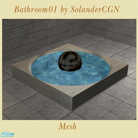 Sims 2 — Bathroom01 by SolanderCGN - Sculpture by SolanderCGN — Sculpture as part of my first bathroom set. To be found