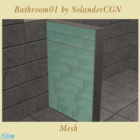 Sims 2 — Bathroom01 by SolanderCGN - Glassbricks by SolanderCGN — Glassbricks as part of my first bathroom set. To be