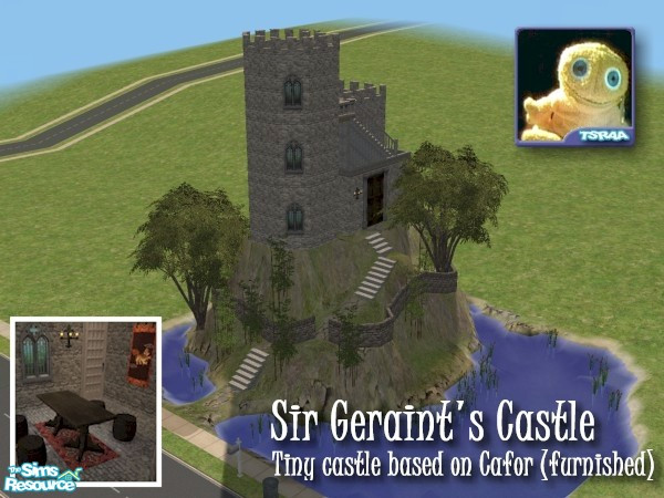 Sims 2 — Sir Geraint's Keep by Cyclonesue — Sir Geraint moved in to Cafor Castle and furnished it with his few