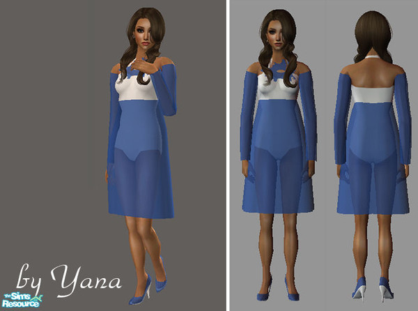 Sims 2 — №12 Yana Mesh10 Fa by Mishu999  — Mesh for adult/young adult female. Zip include: mesh and template