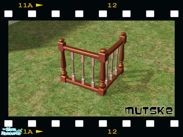 Sims 2 — Chic stairs Fence Corner by TSR Archive — Did you ever wonder, why there were no fences that matches your low