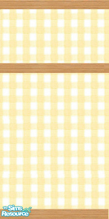 Sims 2 — Yellow Gingham 2 by singingwaters — by Singingwaters