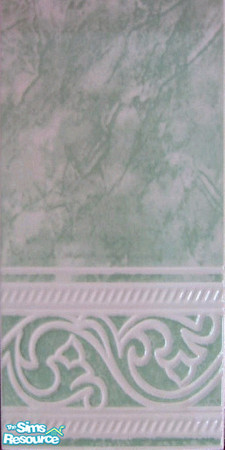 Sims 2 — green marble chic wall by oldmember_topmodele — made by topmodele @ tsr
