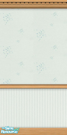 Sims 2 — Albany Blue by Snowbelle — A set of wallpapers suitable for a country cottage featuring a blue border, paper and
