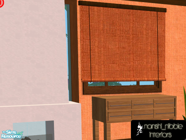 Sims 2 — Funk-a-licious diagonal double blin by Nanshi — A combination of meshes from me and the Shoukier 'Magic' sofas