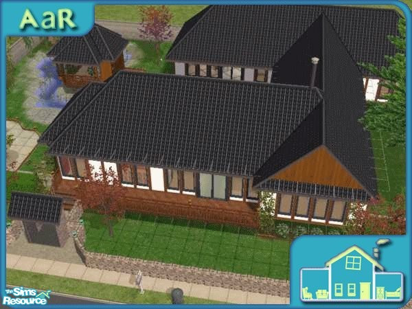 Sims 2 — AaR Round 4 mis-nik-nigh by AaR Challenge — This is one of the houses made by the popular Add-a-Room Challenge