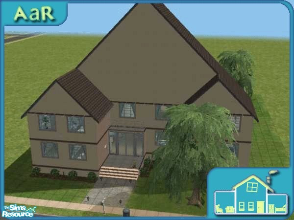 Sims 2 — AaR Round 2 tab-kit-den by AaR Challenge — This is one of the houses made by the popular Add-a-Room Challenge in