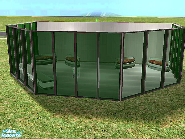 Sims 2 — Helios Door - dark green glass by chrissy6930 — UPDATED 09-18: Windkeeper's Helios Doors and Windows set
