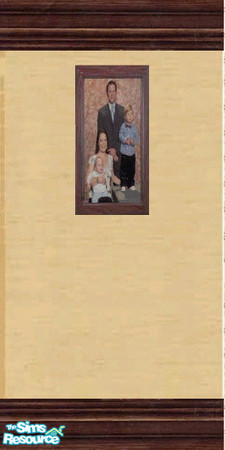 Sims 2 — Charmed Family Photo LR by kollens — Wyatt - Halliwell Family Photo on Living room Wall Covering.