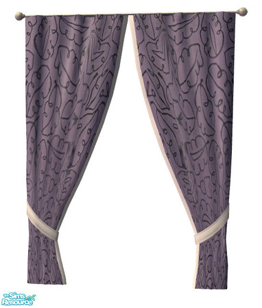 Sims 2 — More Curtains, please! #30 by Sophel21 — patterned fabric recolors of the awesome mesh by Shino&KCR (PB