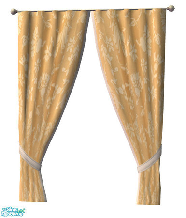 Sims 2 — More Curtains, please! #30 by Sophel21 — patterned fabric recolors of the awesome mesh by Shino&KCR (PB