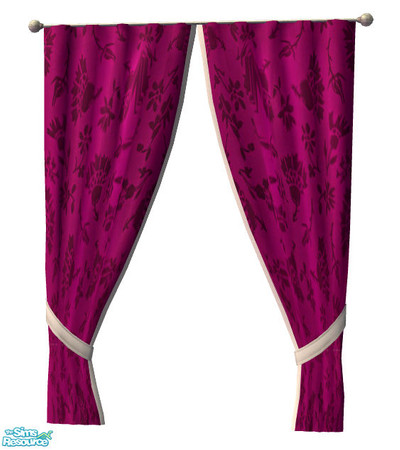 Sims 2 — More Curtains, please! #30 by Sophel21 — patterned fabric recolors of the awesome mesh by Shino&KCR (PB