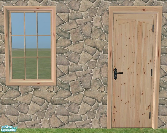 Sims 2 — Simple Sign Door + Window - Recolor Ligh by Bitzybus — Recolor for the simple sign door and window. You will